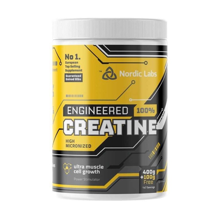 NORDIC LABS 100% CREATINE MICRONIZED 500G, UK I Suppleme.eu