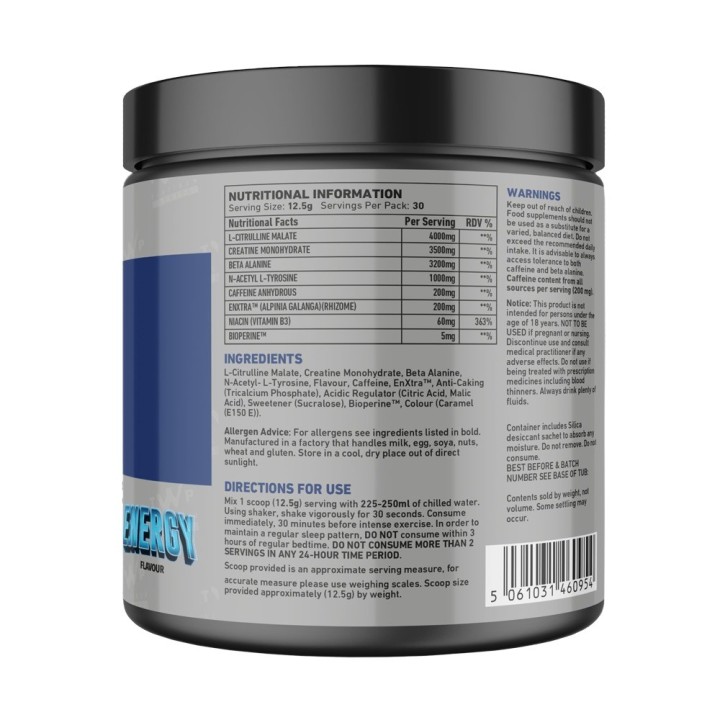 TWP NUTRITION PRE RAW 375G