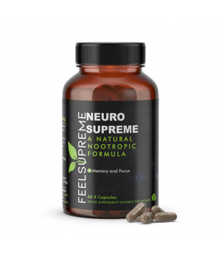 FEEL SUPREME NEURO SUPREME A NATURAL NOOTROPIC FORMULA 60CAPS