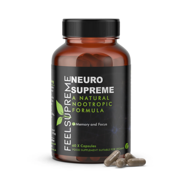 FEEL SUPREME NEURO SUPREME A NATURAL NOOTROPIC FORMULA 60CAPS
