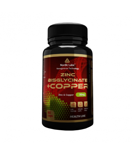 NORDIC LABS ZINC BISGLYCINATE + COPPER 60 CAPS