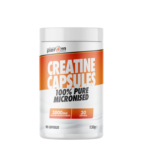 PER4M CREATINE CAPSULES 100% PURE MICRONISED 90CAPS