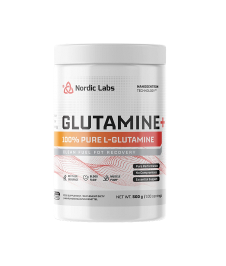 Nordic Labs Glutamine+ 500g - L-Glutamine Powder